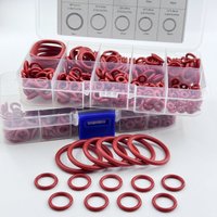 351pcs silicone O-ring set of 10 sizes, oil and heat resistant, suitable for automobiles and pipes