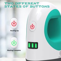 MiniB Heat Press Small Heat Press with 4.33'' *2.67'' Ceramic-Coated Heat Plate for Small Objects Like Shoes, Stuffed Animals, H