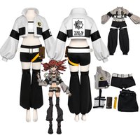GACHIAKUTA Riyo Cosplay Costume Anime Reaper Full Set with Vest Shorts Waist Bag Halloween Christmas Plus Size Suit