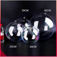 Clear Plastic Hollow Ball Diameter 20/25/30/40/50/60/140mm Transparent Ball for DIY Handmade Decorating Game Console Art Pieces
