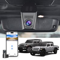 Mangoal 4K Dash Cam For Jeep Gladiator JT 2020-2023 Mojave Overland Rubicon Wrangler JL 2018-2023 WiFi App GPS Dash Car Camera