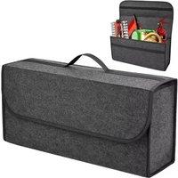 Car Trunk Storage Bag Thick Felt Composite Foldable Portable Organizer With Handle Multifunctional Vehicle Interior Storage Box