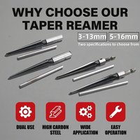 Tapered Hex Reamer, Tapered Reamer, T Handle Taper Reamer, Reamer , Bridge Pin Hole Handheld T Shape Hand Reamer