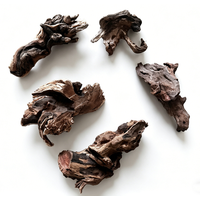 5-10CM Natural Sinkable Driftwood Aquarium Landscape Decoration Fish Tank Ornament Reptile Climbing Wood for Aquatic Pets