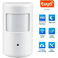 Tuya Smart PIR Style Disguised WiFi Camera 1920P Invisible Lens 940nm Night Vision 2-Way Audio Mini Design Home Security Monitor