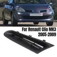 Car Front Bumper Grill For Renault Clio MK3 2005-2009 Fog Light Open Vent Grille Intake Fog Light Headlight Cover 7701208684