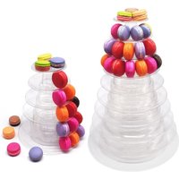 Macaron Display Stand Cupcake Tower Rack Cake Stands PVC Tray for Wedding Birthday Cake Decorating Tools Bakeware Cake Tools