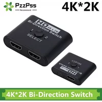 2 Ports Bi-Direction HDMI-compatible Video Switcher High Speed 4K 60Hz HDMI Splitter 2 in 1 out HDMI Switch 1x2/2x1 HUB Adapter