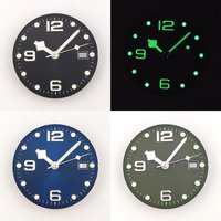 32.5mm Dial NH35 Dial High Quality Black Sterile Dial Luminous Dial NH36 Dial With Hands Watch Parts Fit NH35/NH36 Movements
