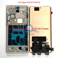 Original 6,78 "Amoled Für Oppo Finden X7 PHZ110 LCD Display Touch Digitizer 6,82" Für OPPO Finden X7 Ultra PHY110 LCD Rahmen