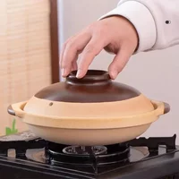 18cm 20cm Ceramic Casseroles Soup Pot Cooking Casserole Clay Stew Stew Pots Earthenware Pot Kitchen Cookware Kitchenware
