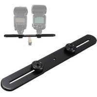 1Pcs Flash Bracket Mount Tripod With 2 Hot Shoe Adapter Screws For Digital SLR Camera Universal Double End Light Stand Holder