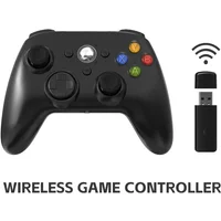 DATA FROG Wireless/Wired Game Controller for Xbox 360 & 360 Slim | Dual-Vibration Turbo Joystick Compatible with PC Windows