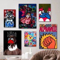 Abstract Art O-Olaolu S-SSlawn Classic Vintage Posters HD Quality Wall Art Retro Posters for Home Room Wall Decor