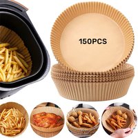 50-100 stücke Luft fritte use Papier Lebensmittel Einweg papier Liner Air fryer Küchen herd öl beständige Grill platte Dampf garer Friteuse Zubehör