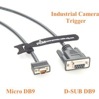 Micro DB9 Male to DB9 Female Industrial Camera tirgger Cable Receptacle Micro DB9 to D-Sub 9Pin Compatible Dell EMC 038-003-084