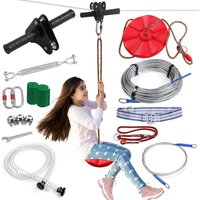 Sliding rope suit outdoor park sliding rope pulley combination kindergarten swing crossing children's sliding rope