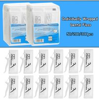 JNSUR 50/200/300pcs Individually Wrapped Floss Picks Portable Dental Floss With Box Teeth Sticks Oral Care Toothpick Hilo Floss