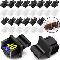 10-50Pcs RJ45 Dust Cap Connector Dust Cover Plug Protector Plugs Hub Port For Laptop/Computer/Router RJ45 Connector Dustplugs