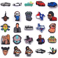 New Custom Racing Car Shoe Charms Cartoon Accessories PVC Shoe Decorations For Boys Girls Kids Party Gifts
