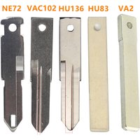 10pcs original VAC102 HU136 VA2 VA6 HU83 NE72 NE73 Uncut key Blade For Renault Peugeot Citroen Remote Fob Key Blank