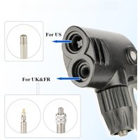 1pc Double Ended Air Pump Nozzle American French Nozzle English Nozzle Adapter Converter Bicycle Supplies