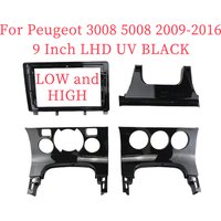9 Inch Car Frame Fascia Adapter Android Radio Dash Fitting Panel Kit For Peugeot 3008 308 5008 2009-2016