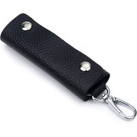 Men's Key Case Genuine Leather Door Key Bag Keychain Holder Metal Hook Mini Household Keys Wallet