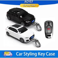 For Audi Q5 Remote Key Cover Car Model Key Protective Case Creative Personalized Gift Car Key Pack Buckle Accessories Key Cover