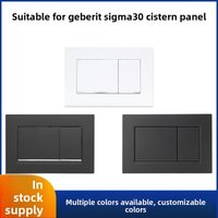 Przycisk spłukujący do panelu niciowego Geberit SIGMA30, akcesoria do toalet ściennych.