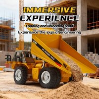 New In Stock HG4-431 1/64 Remote control dump truck Engineering vehicle Tabletop toys Model Collection Gift For Boys