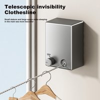 Ausziehbare Wäscheleine, ausziehbare Wäscheleine aus Edelstahl, reif zum Trocknen von Kleidung, Wäscheleine, Wäscheleine, Wäscheleine