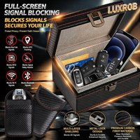 Car Keyless Entry Faraday Box Anti Theft RFID Shield Key Fob Radiation Proof Mobile Phone Protective Bag