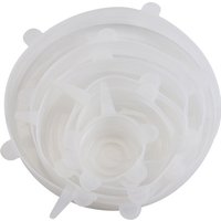 Food Grade Silicone Fresh-keeping Cover 6pcs/ Set Reusable Universal Beverage Cover Round Square Multifunctional Sealed Bowl Lid