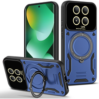 Armor Shockproof Magnetic Case For Redmi Note 15 Pro Plus / Note15 Pro 4G 5G Car Holder Ring Stent Camera Protection Cover
