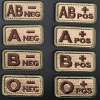 HOOk&LOOP Embroidery Blood Types Patch Manual Diy Group Strip Badges logo Cloth Armband tactical backpack military Stickers