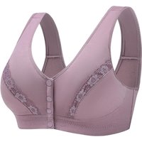 Cotton Front Button Underwear Ladies Soft Cotton Vest Type Breathable Bra The Elderly Large Size No Underwire Underwear Women