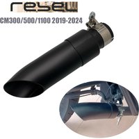 For Honda Rebel CMX 300 500 1100 CMX300 CMX500 CMX1100 2017-2022 Motorcycle Shorty Exhaust Muffler Pipe Radiant Cycle Black