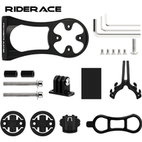 Bicycle Computer Holder Bike Headlight Mount Computer Bracket For Garmin Bryton GPS GoPro Sport Cam Flashlight Holder Heart Rate
