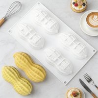 Peanuts Design 3 or 4-Cell Food Grade Silicone Bakeware Silicone Chocolate Mold French Mousse Cake Mould Kitchen Dessert Tools