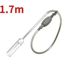New 1.5m/1.7m/2.6m Aquarium Manual Water Changer Fish Tank Air Pump Cleaning Tools Handheld Aquarium Cleaner Vacuum Siphon Pump