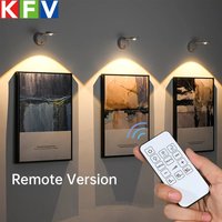 USB Rechargeable Intelligent Human Sensing Wireless Wall Light Dimmable Led Spotlight for Lighting Paintings Pictures Spotlights