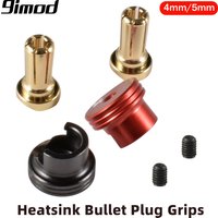 9IMOD Metal Heatsink Bullet Plug Grips 4mm/5mm Bullets Set for Electric Screwdriver RC Car Tools