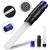 Multi-tube Vacuum Straw Cleaning Brush Tubes Dust Cleaner Remover for Keyboard Car Gap Dust Vacuum Attachment Dirt Clean Tools