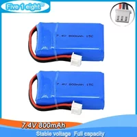 7.4V 800mAh 15C Lipo Battery XH2.54-3P Plug For Walkera DEVO F7 / DEVO F4 Transmitter Remote Controller spare Parts