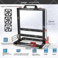 Vertical Open Frame PC Test Bench ATX ITX Motherboard Support Water Cooling