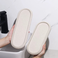 Large Plaster Oval Tray Concrete Molds, Handmade Silicone Molds for Gypsum Coaster ,DIY Cement Terrazzo Pallet Storage Crafts