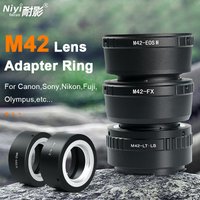 M42 Camera Lens Adapter Convertor for M42 mount lens to Sony E Canon EOSR EF EOSM Nikon F Z Fuji X Olympus L SLR DSLR