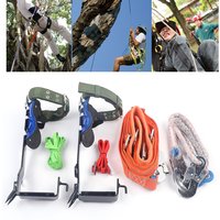 Baumkletter-Spikeset mit Sicherheitsgurt und Riemen, Tragbares Kletterwerkzeug für Outdoor-Obstpflückerei