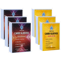 100 PCS 61X88/64x89mm Two sizes of inner card sleeves Perfect for YGO/MGT Gaming Cards Soft And Transparent Card Protection
